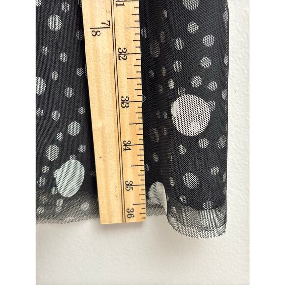 Tulle Mesh Polka dot Midi A-line Cocktail Party  Event Evening Dress Size 12 - Picture 8 of 8